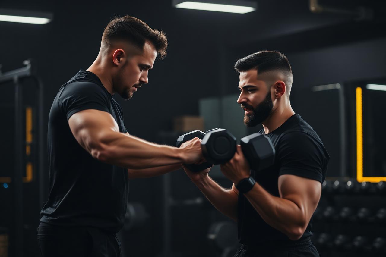 One-on-one personal training session at Baroda Fitness Factory Fatehgunj, Vadodara